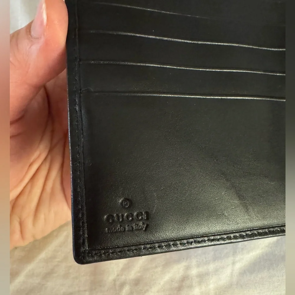 Authentic Gucci GG logo canvas Black leather Wallet - Picture 8 of 15